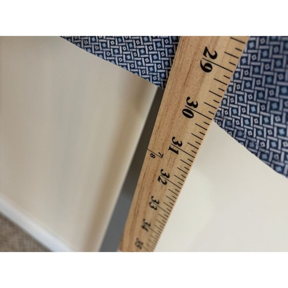 Tom Baine Mens Dress Shirt Wrinkle Free Medium Slim Fit 15 -15.5 Blue - Picture 6 of 7